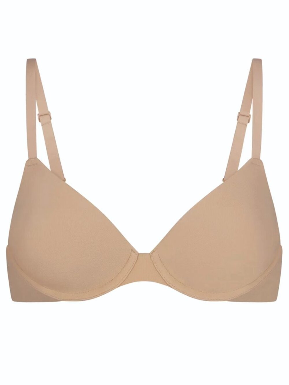 SKIMS FITS EVERYBODY T-SHIRT BRA in Clay, Size 34DD